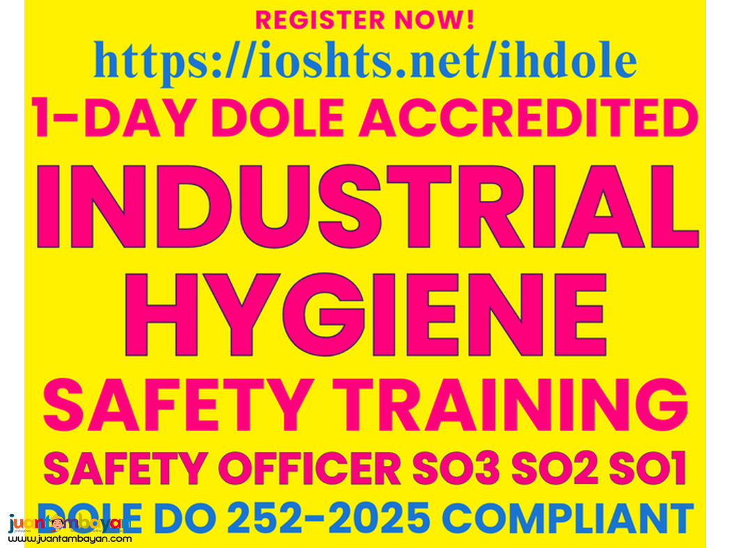 IH Training Safety Training Industrial Hygiene Training SO3 SO2 sO1