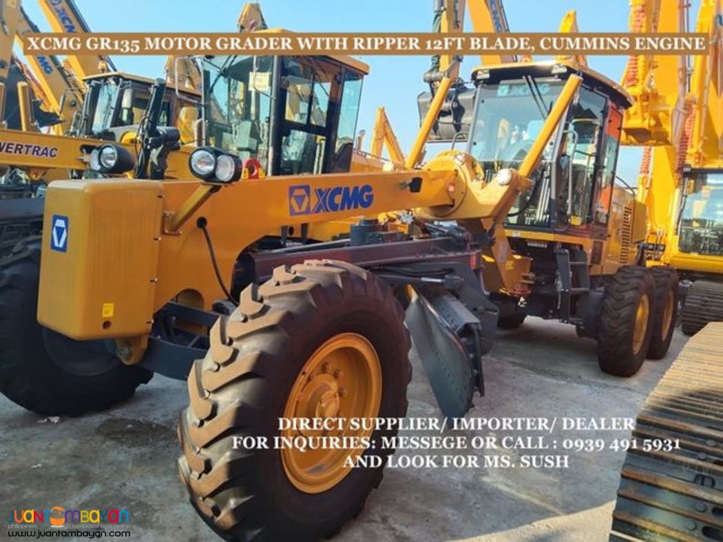 XCMG GR135 MOTOR GRADER WITH 12FT BLADE WITH RIPPER