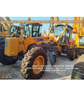 XCMG GR135 MOTOR GRADER WITH 12FT BLADE WITH RIPPER