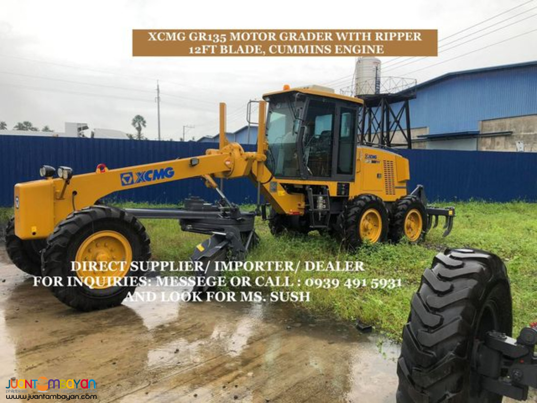 XCMG GR135 MOTOR GRADER WITH 12FT BLADE WITH RIPPER