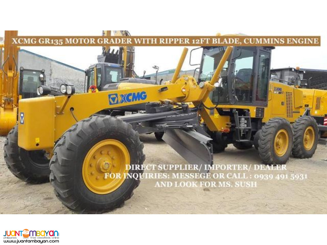 XCMG GR135 MOTOR GRADER WITH 12FT BLADE WITH RIPPER