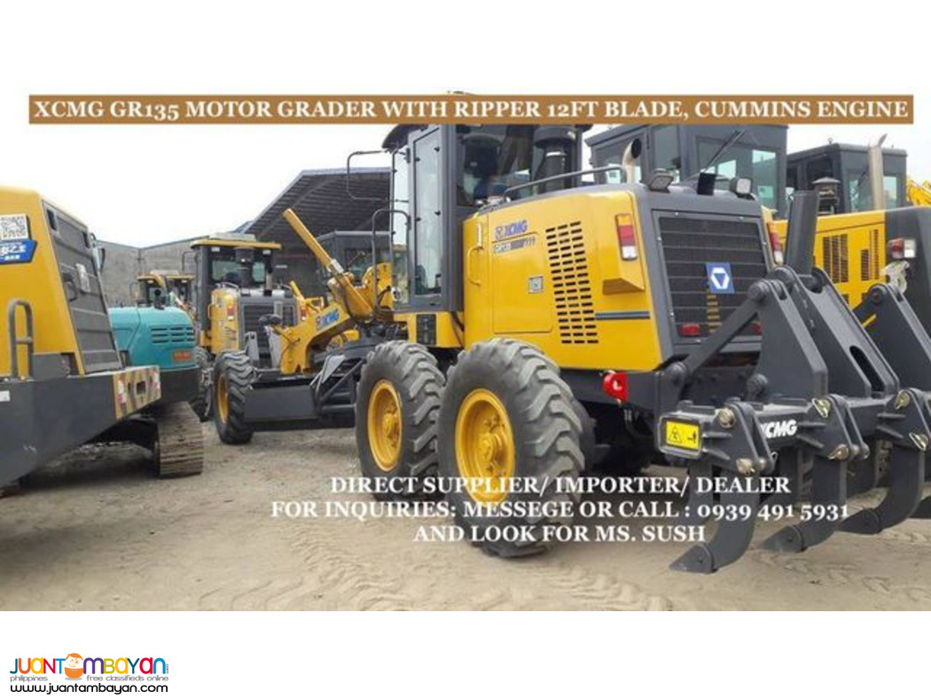 XCMG GR135 MOTOR GRADER WITH 12FT BLADE WITH RIPPER
