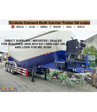 12-wheeler Tri-axle Cement BULK Carrier 50cubic brand new for sale