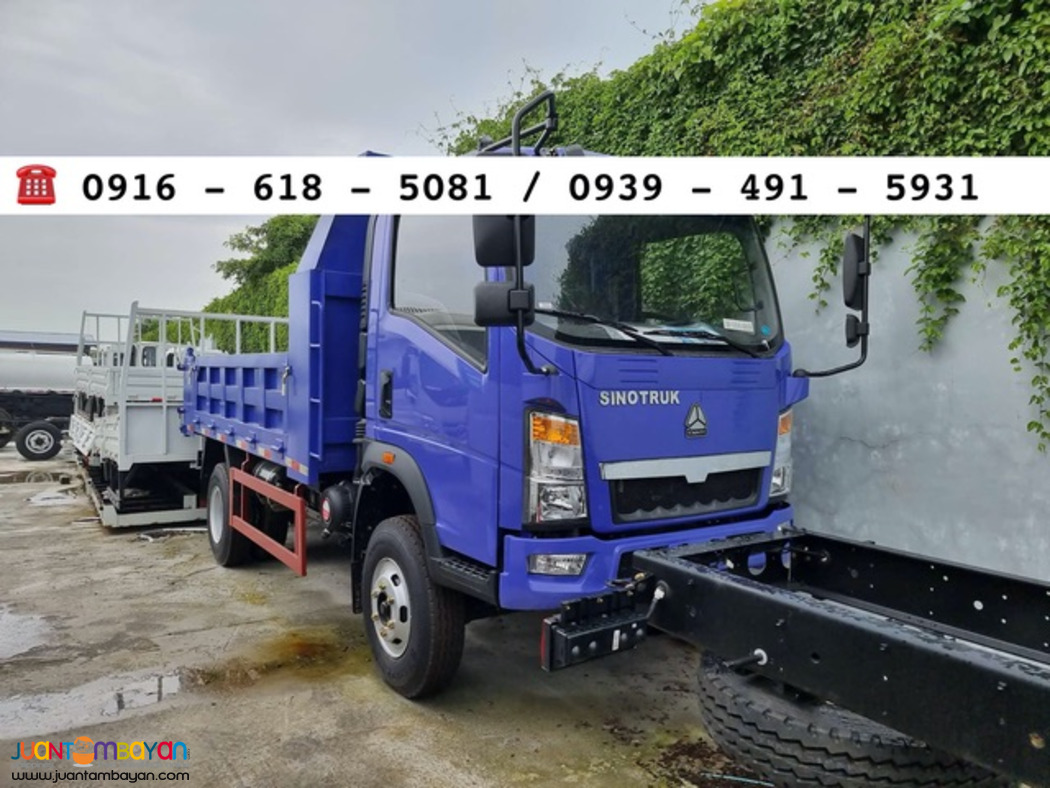 4.5cubic 6-wheeler Mini Dumptruck SInotruk Homan h3 4x2 & 4x4 