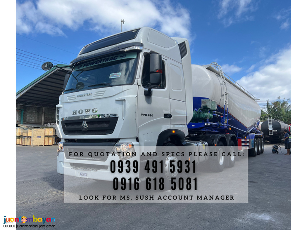 Cement BULK Carrier 50cbm tri axle 12-wheeler brand new for sale