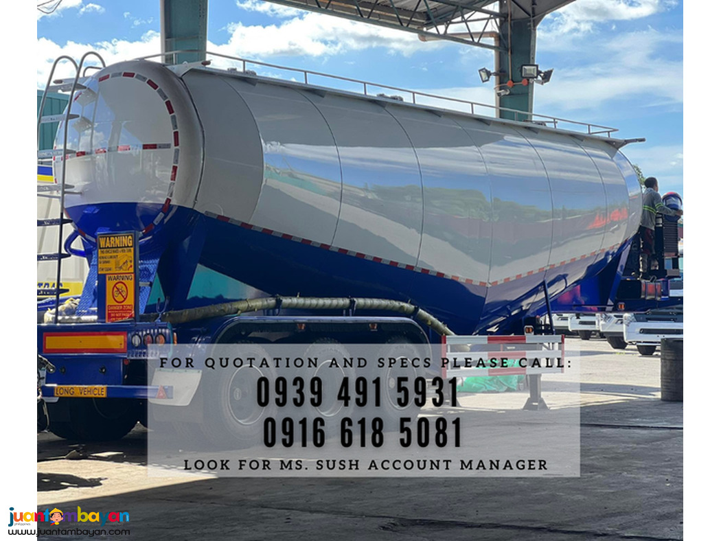Cement BULK Carrier 50cbm tri axle 12-wheeler brand new for sale