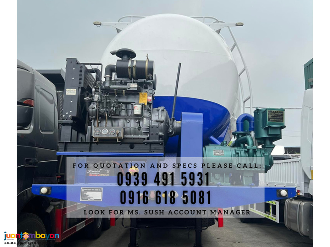 Cement BULK Carrier 50cbm tri axle 12-wheeler brand new for sale