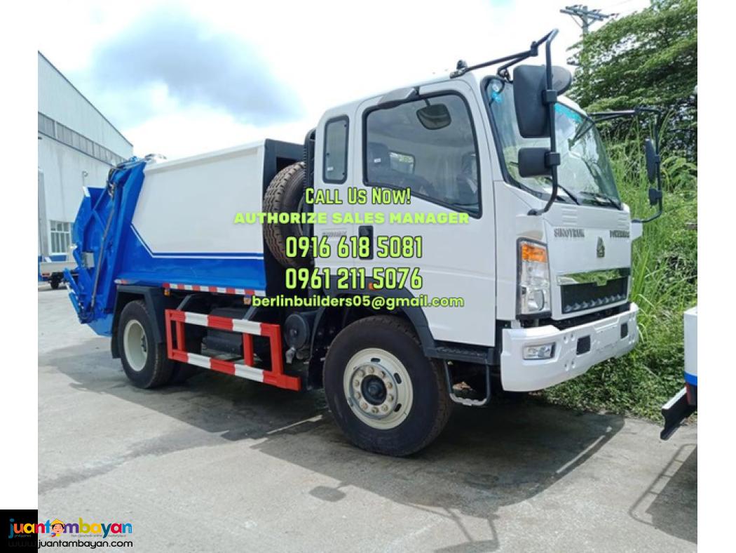 6 wheeler 5cbm garbage compactor truck sinotruk brand new for sale