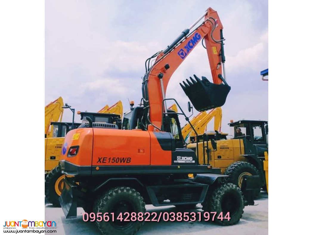 XCMG XE150 WB wheel type excavator 0.58cbm