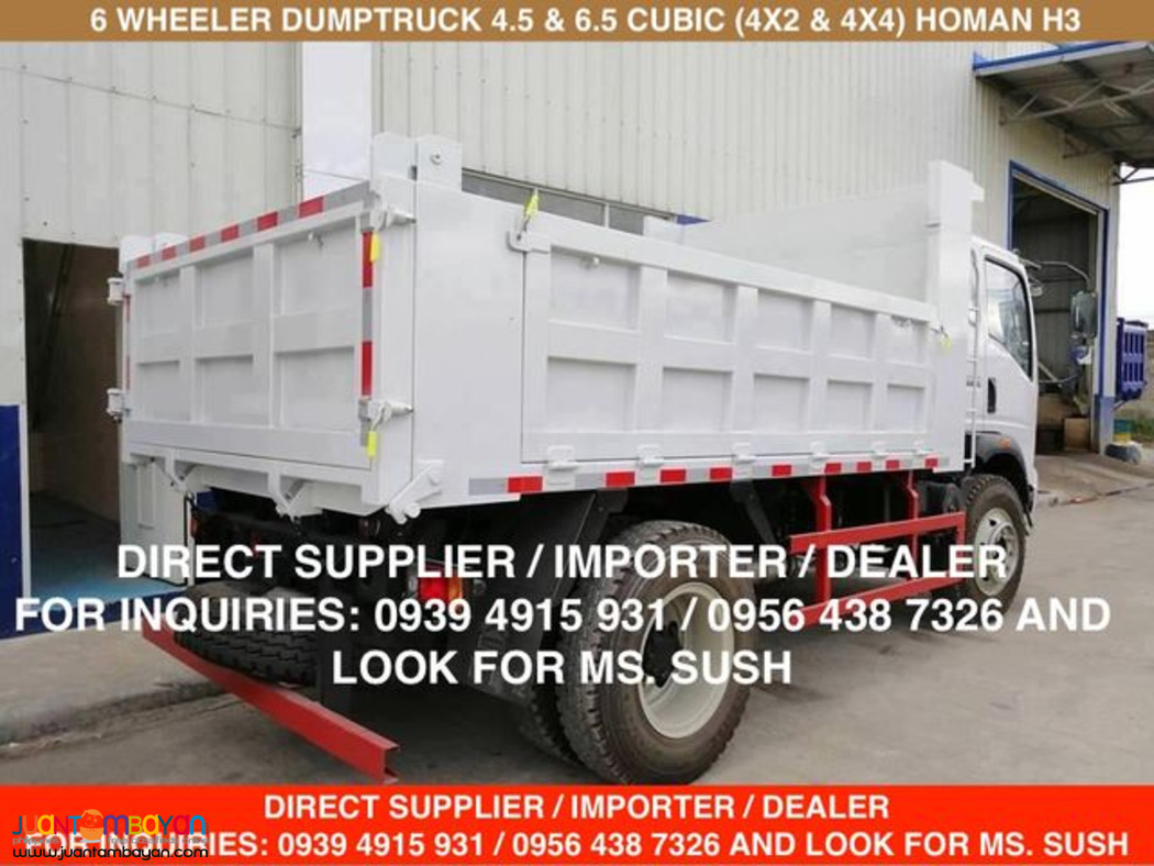 6 WHEELER 4.5 CUBIC DUMPTRUCK SINOTRUK HOMAN H3 4X2 & 4X4