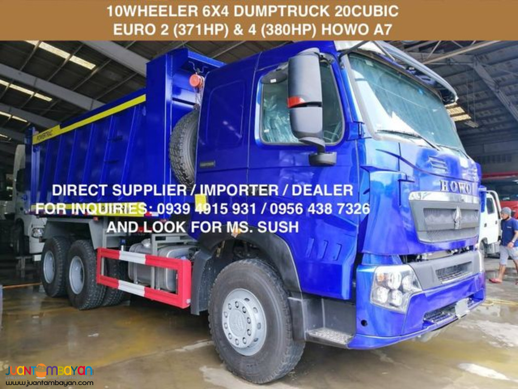 10 WHEELER 20 CUBIC DUMPTRUCK SINOTRUK HOWO A7 EURO 2 & 4