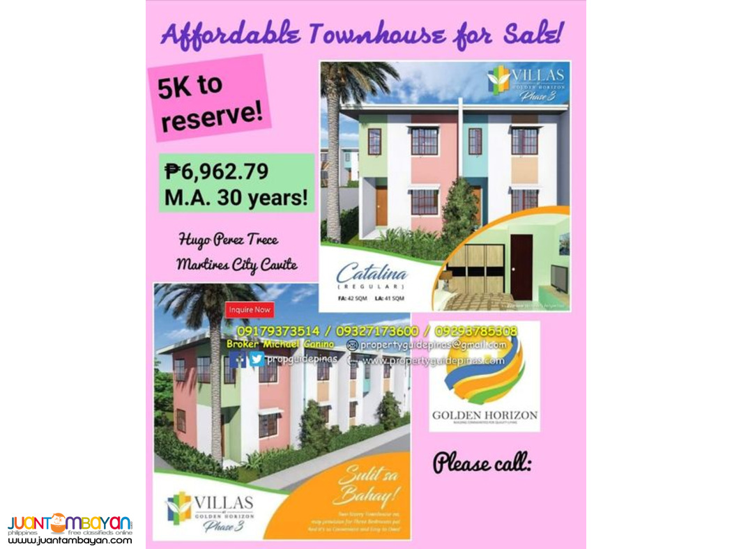 Affordable Rent to Own House For Sale in Cavite Golden Horizon