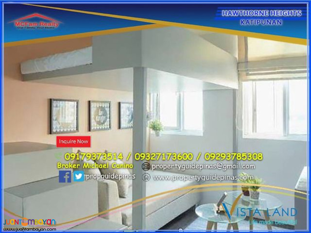 Hawthorne Heights Condo For Sale Near Ateneo in Katipunan Quezon City