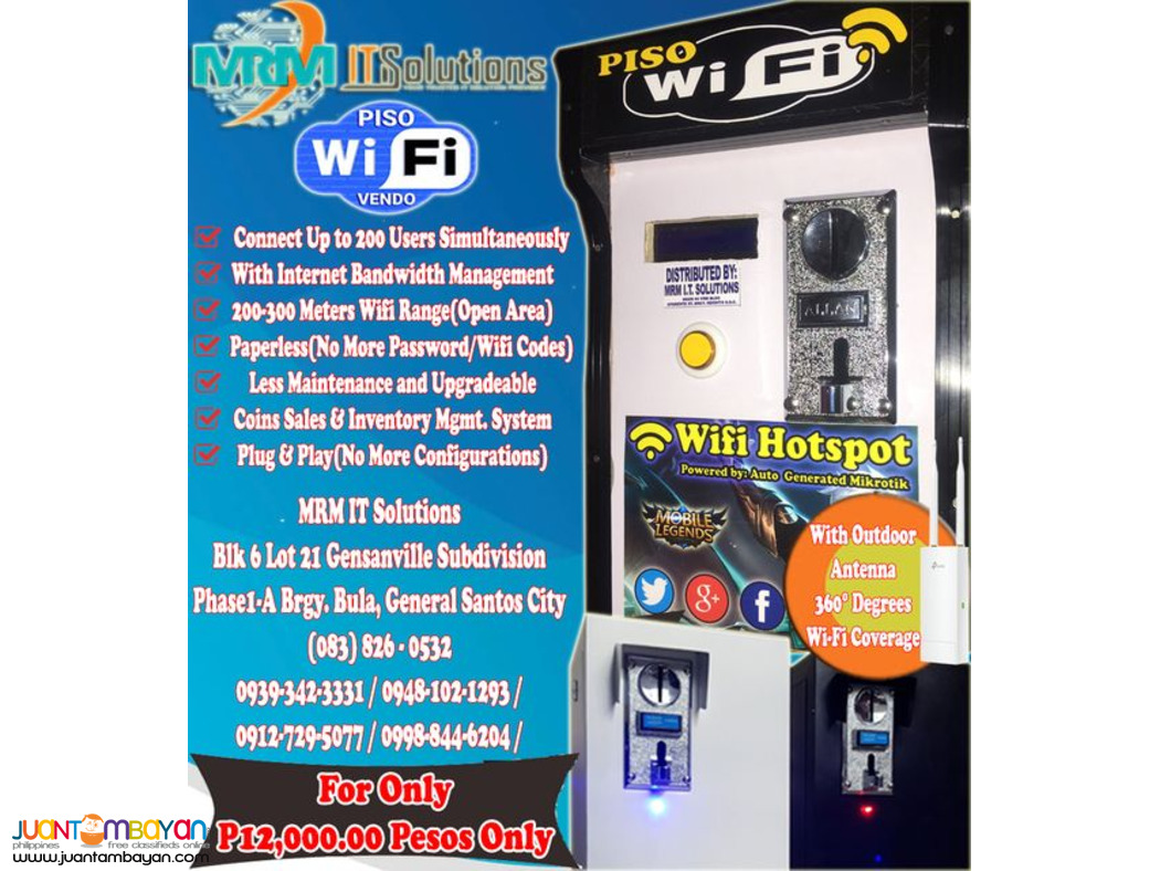 PISO WIFI VENDO MACHINE