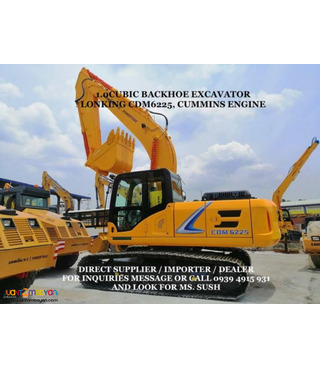 1.0cubic CDM6225 lonking backhoe excavator Cummins engine