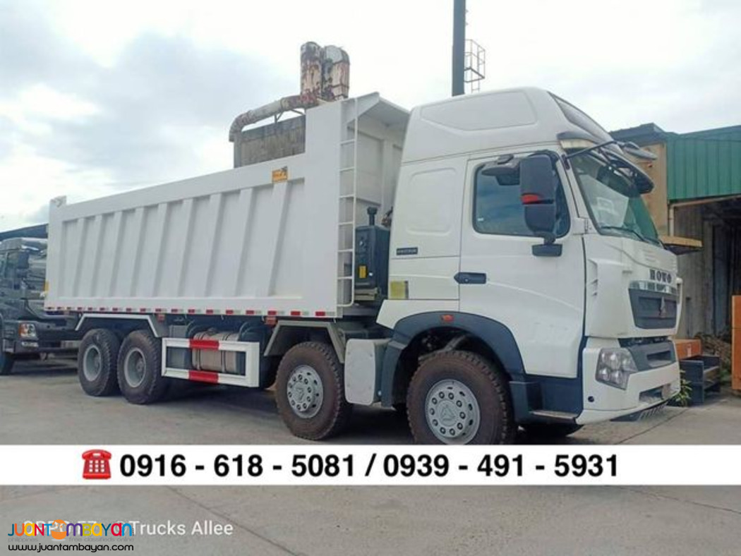 12 wheeler 30 cubic dump truck sinotruk howo a7/t7 euro 2 & euro 4