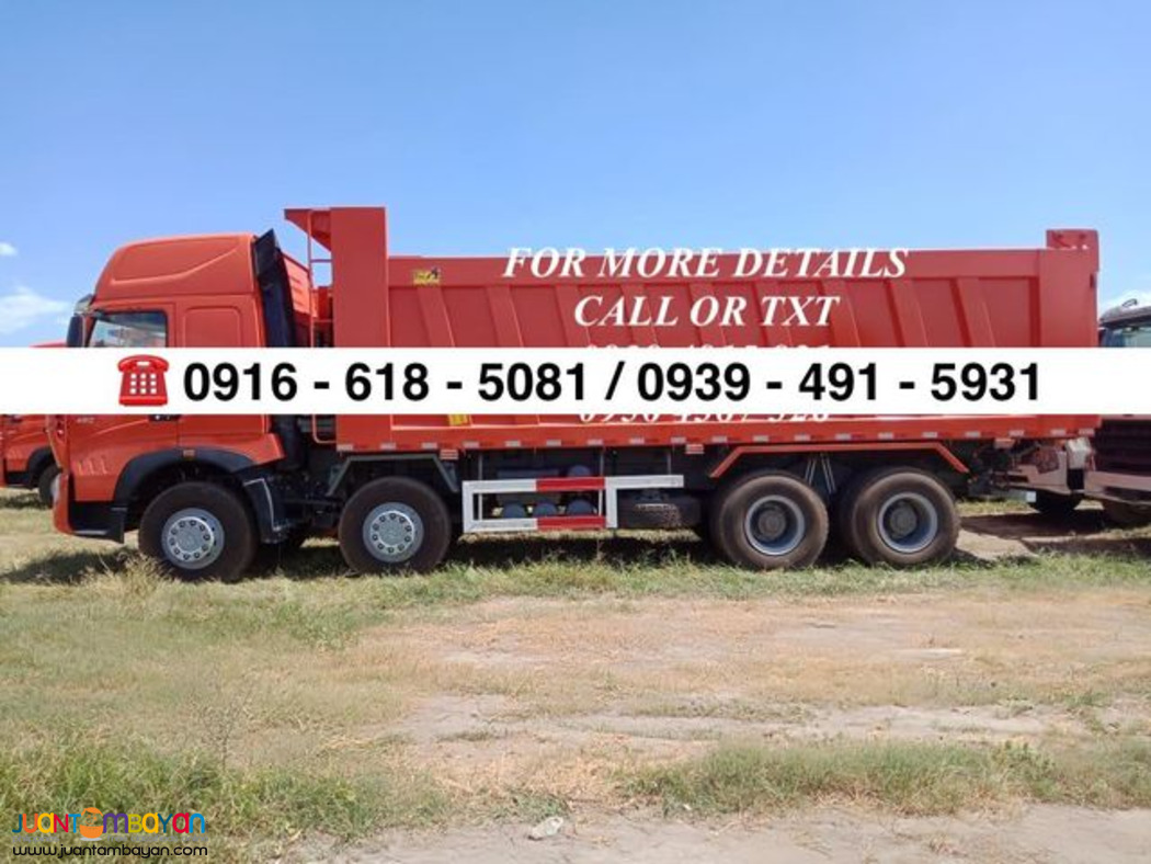 12 wheeler 30 cubic dump truck sinotruk howo a7/t7 euro 2 & euro 4