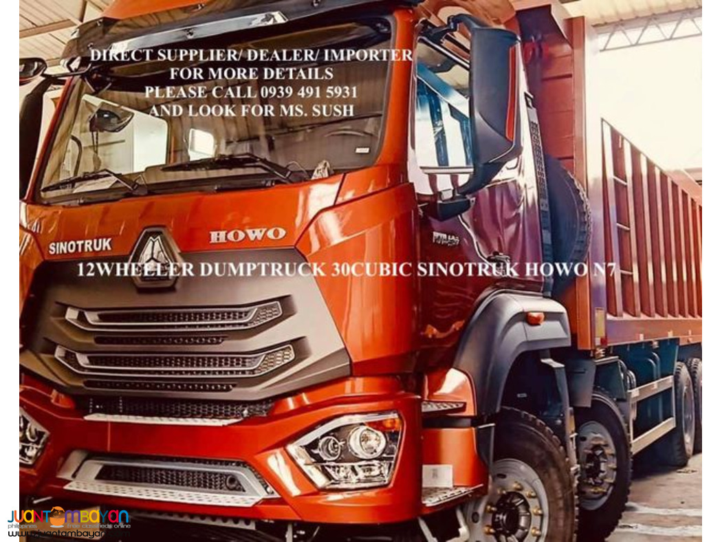 12 wheeler 30 cubic dump truck sinotruk howo a7/t7 euro 2 & euro 4