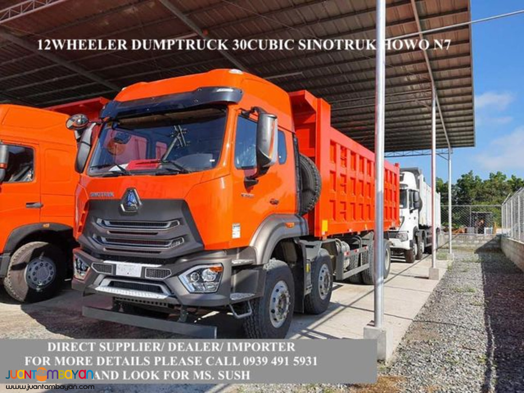 12 wheeler 30 cubic dump truck sinotruk howo a7/t7 euro 2 & euro 4