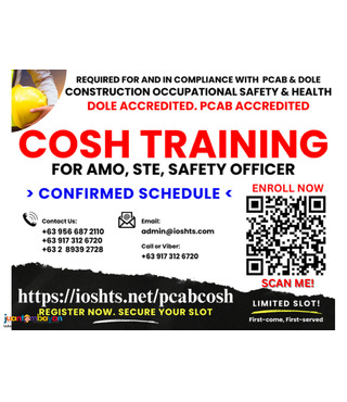 COSH Training DOLE PCAB Accredited AMO STE Safety Officer Training