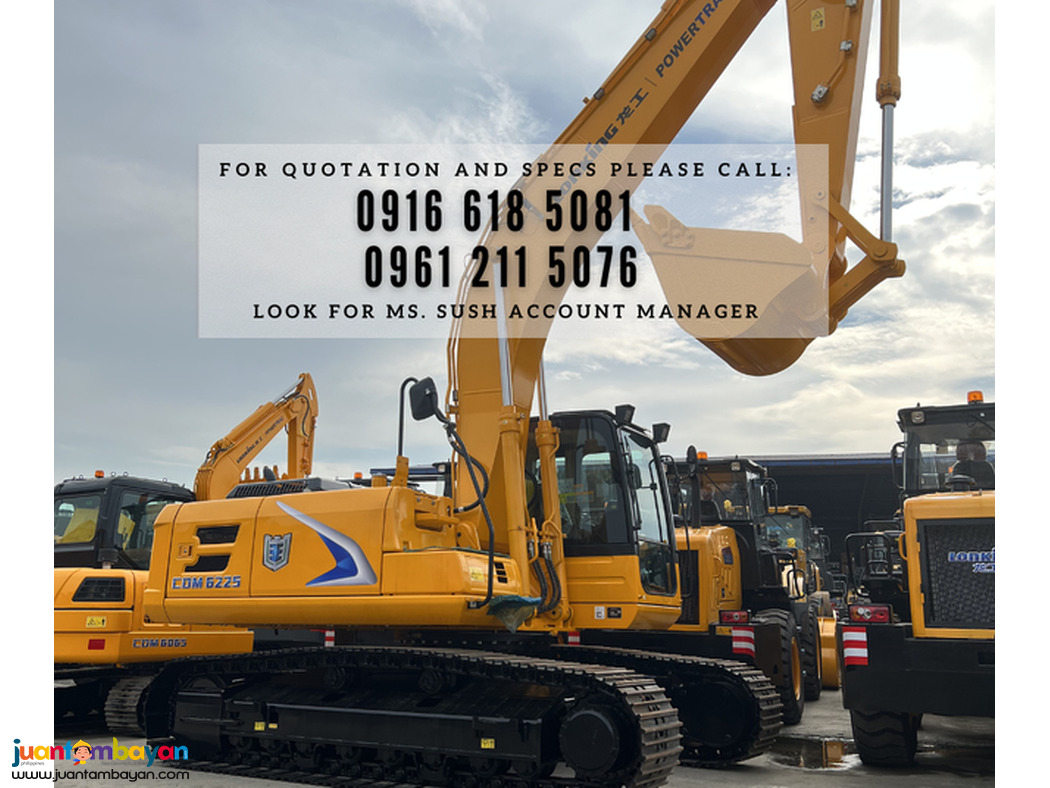 CDM6225 lonking backhoe excavator Cummins engine 1.1cbm