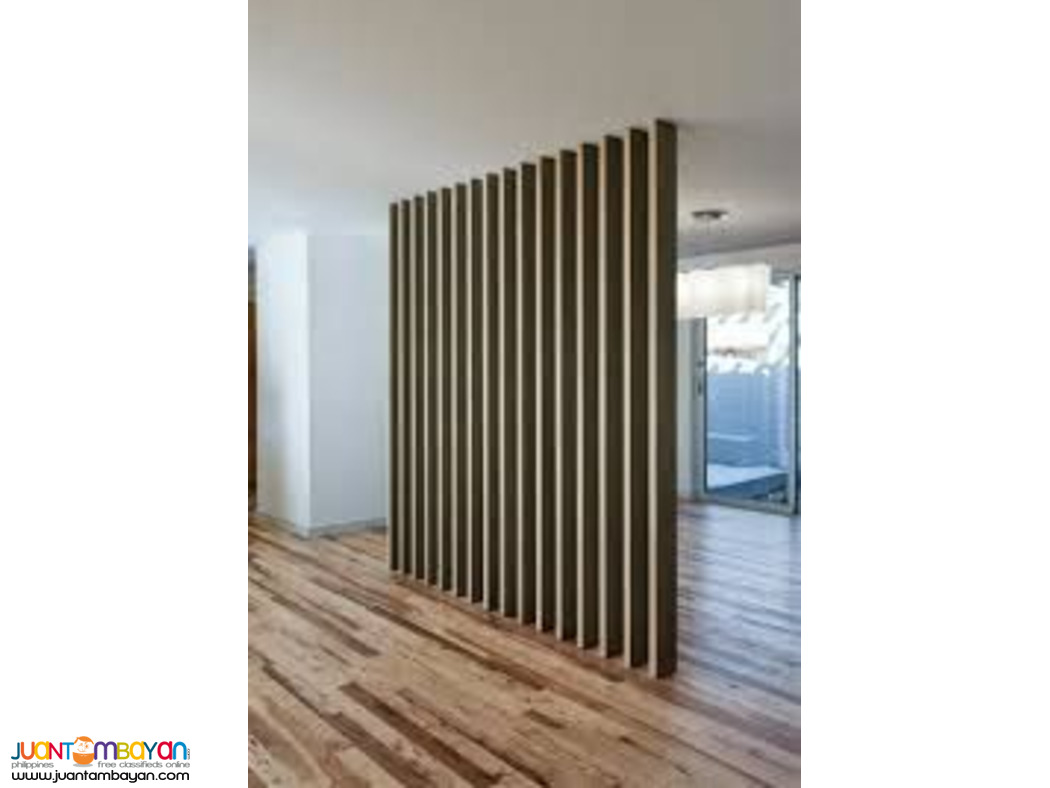 wooden partition
