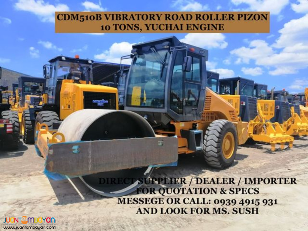 vibratory road roller pizon 10 tons cdm510b lonking for sale