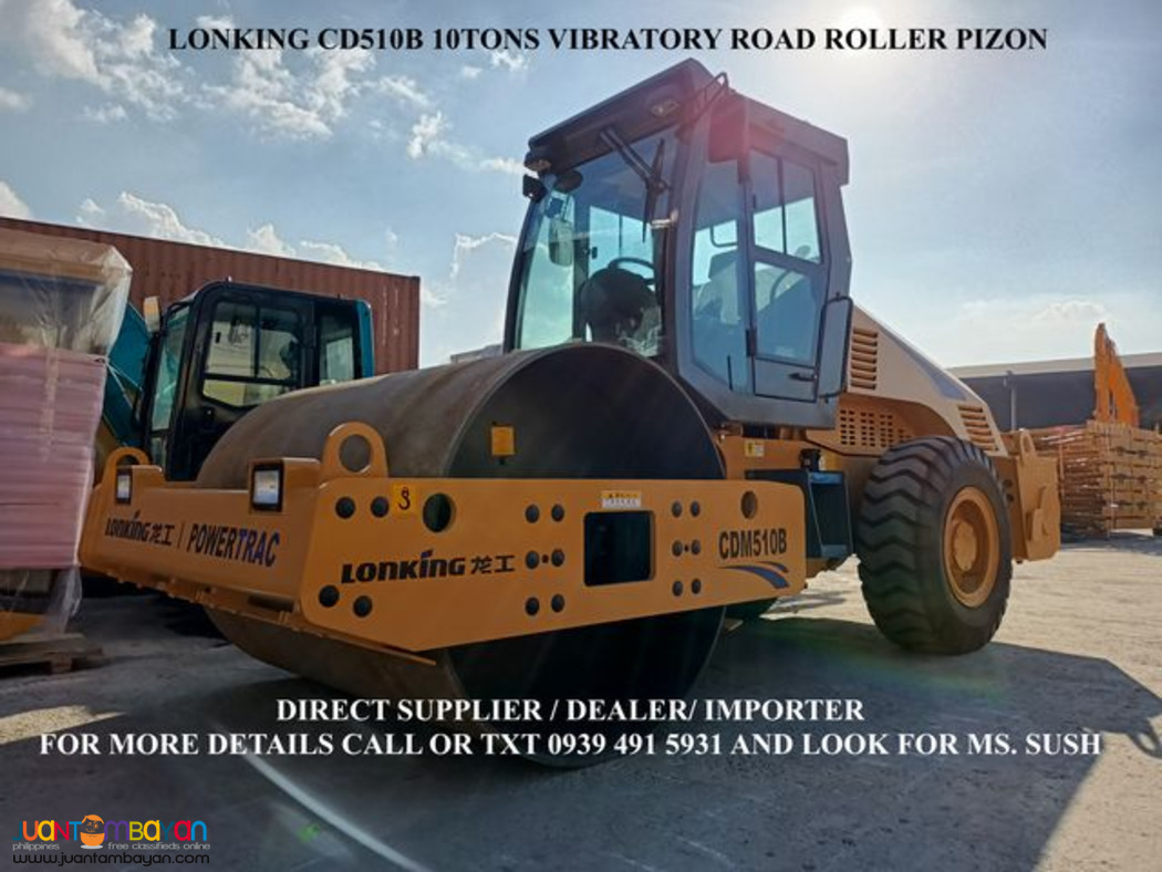vibratory road roller pizon 10 tons cdm510b lonking for sale
