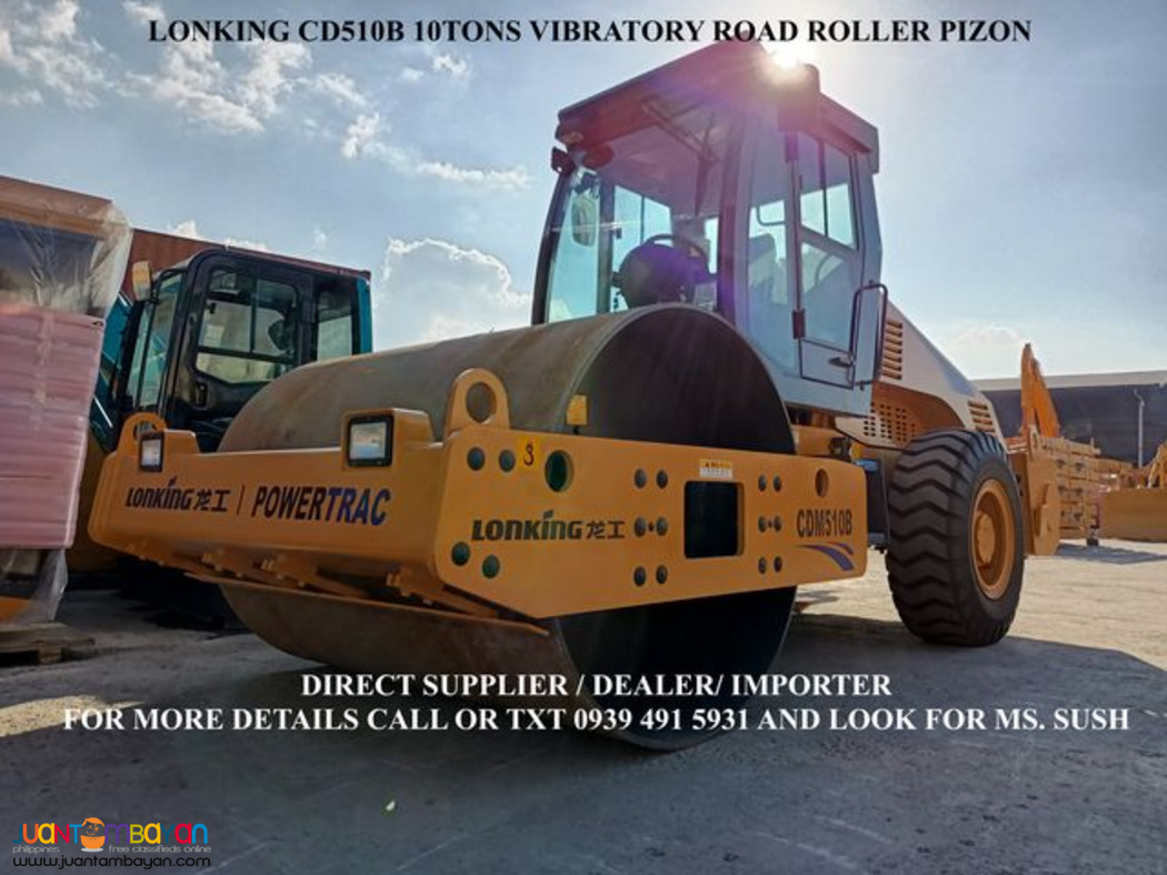 vibratory road roller pizon 10 tons cdm510b lonking for sale