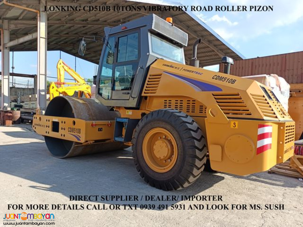 vibratory road roller pizon 10 tons cdm510b lonking for sale