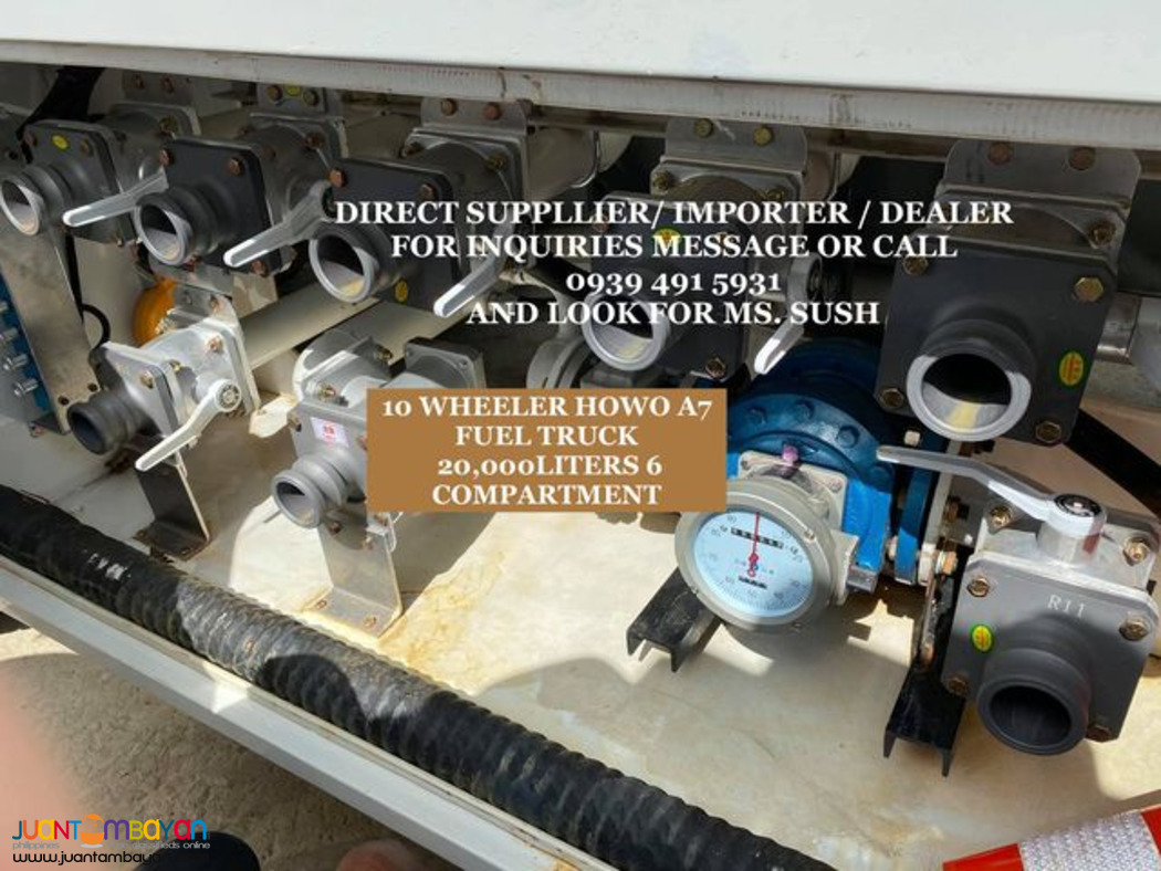 10 wheeler fuel truck 20,000 liters sinotruk howo a7 euro 2 & 4