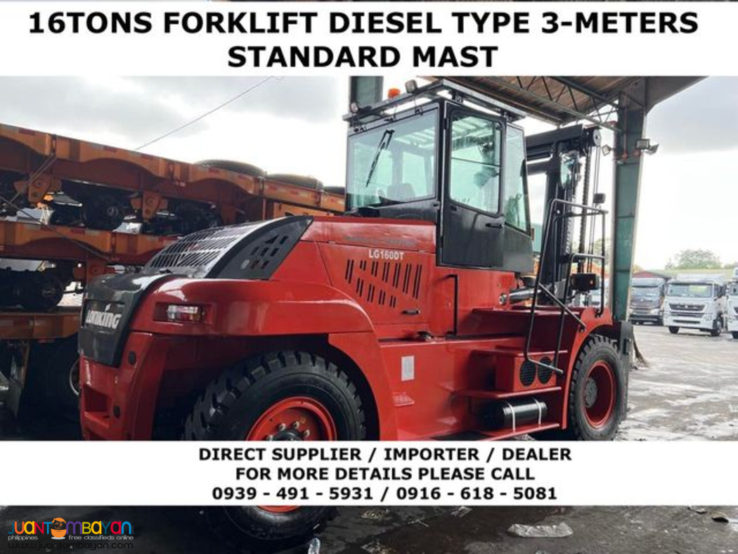 BRAND NEW 16tons Heavy Duty FORKLIFT LONKING LG160dt FOR SALE