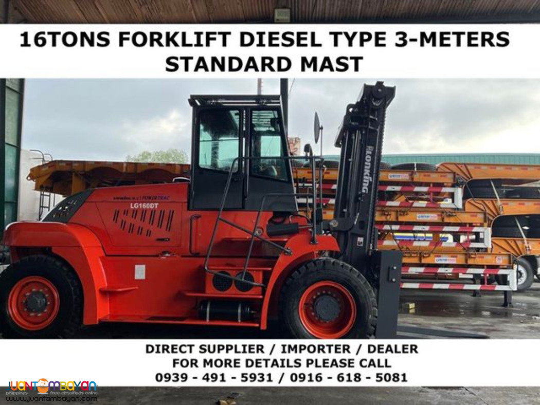 BRAND NEW 16tons Heavy Duty FORKLIFT LONKING LG160dt FOR SALE