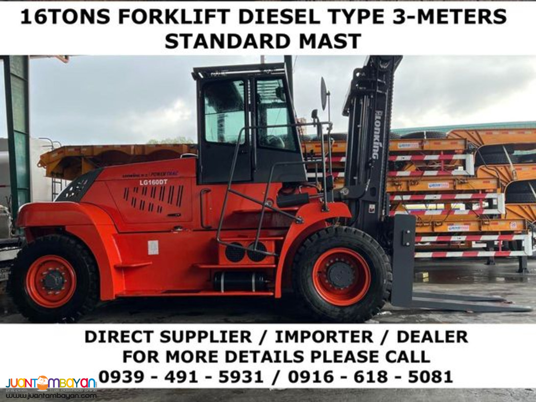 BRAND NEW 16tons Heavy Duty FORKLIFT LONKING LG160dt FOR SALE