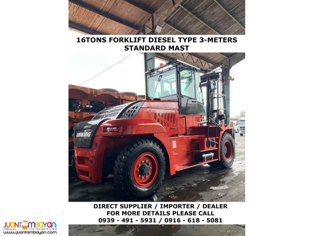 BRAND NEW 16tons Heavy Duty FORKLIFT LONKING LG160dt FOR SALE