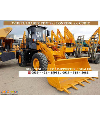 2.0cubic wheel loader / pay loader cdm 835 lonking brand new for sale