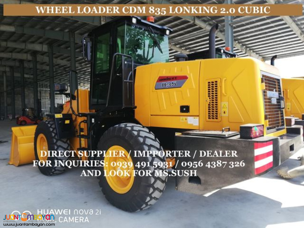 2.0cubic wheel loader / pay loader cdm 835 lonking brand new for sale
