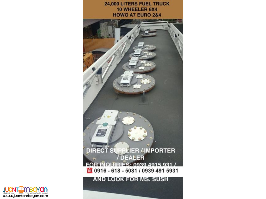 24,000 liters fuel truck sinotruk howo a7 euro 3 & euro 4