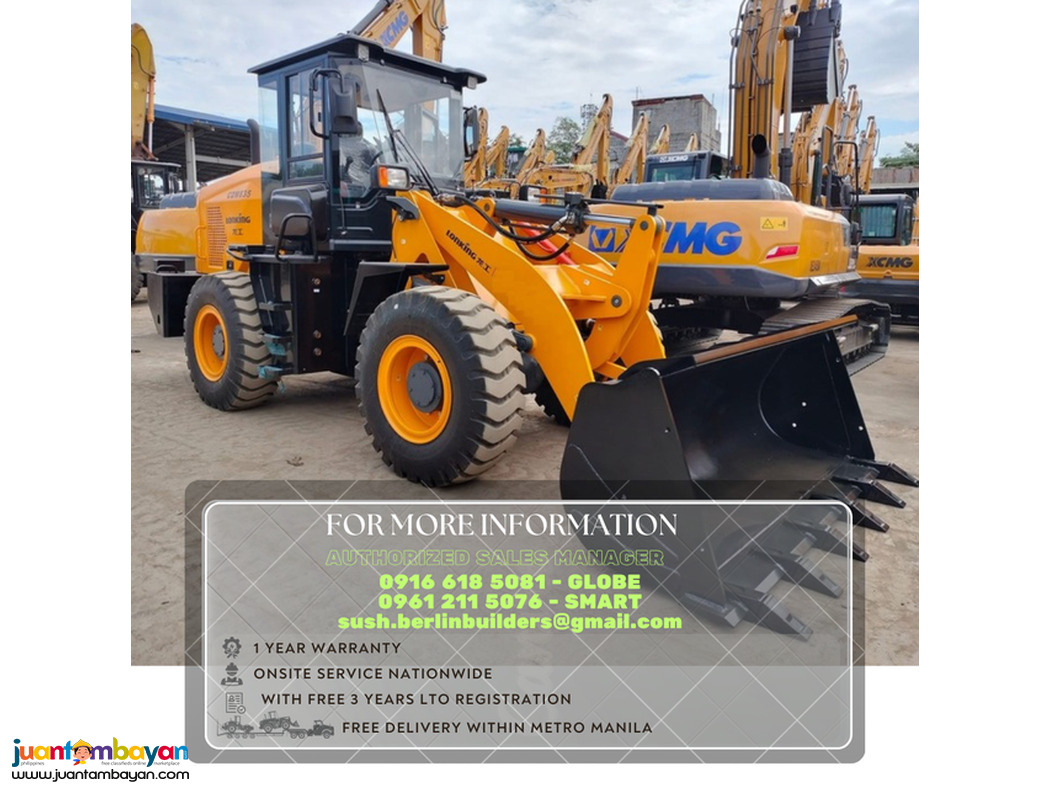 2.0cubic wheel loader / pay loader cdm 835 lonking brand new for sale