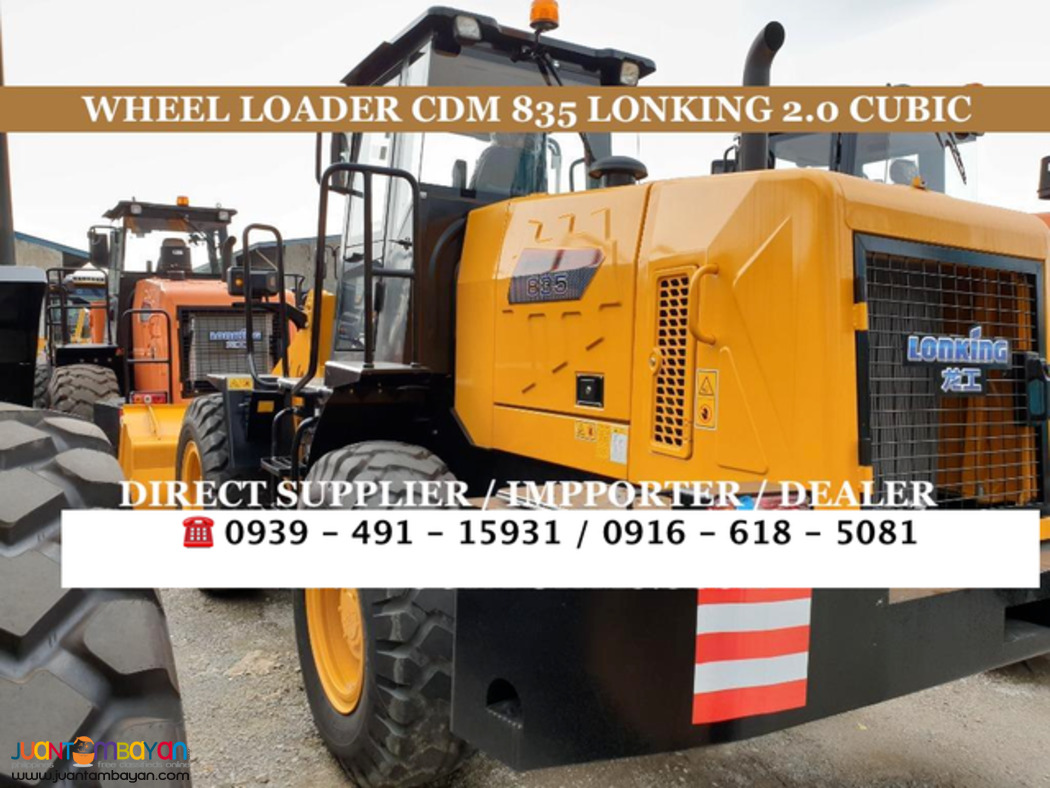 2.0cubic wheel loader / pay loader cdm 835 lonking brand new for sale