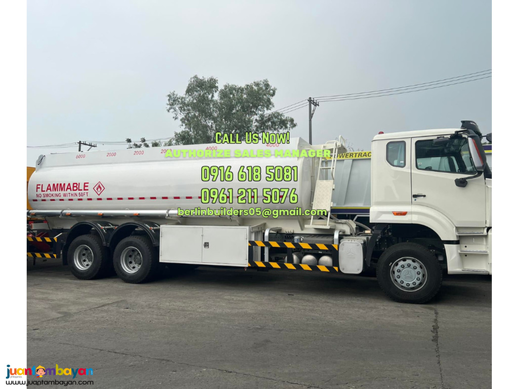 10-wheeler fuel tanker truck 20,000 liters sinotruk howo a7 