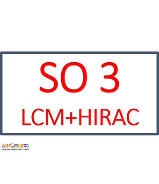 ONLINE 48-Hours DOLE Advanced Safety Training (LCM+HIRAC) SO3 Training