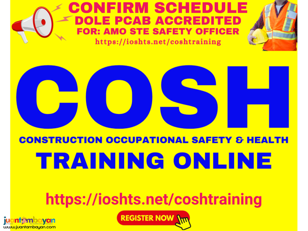 Certified COSH Training Online for AMO STE Safety Officer Requirements