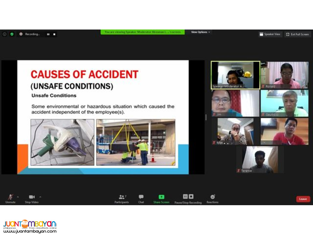 COSH Training AMO STE Safety Officer PCAB DOLE COSH Online