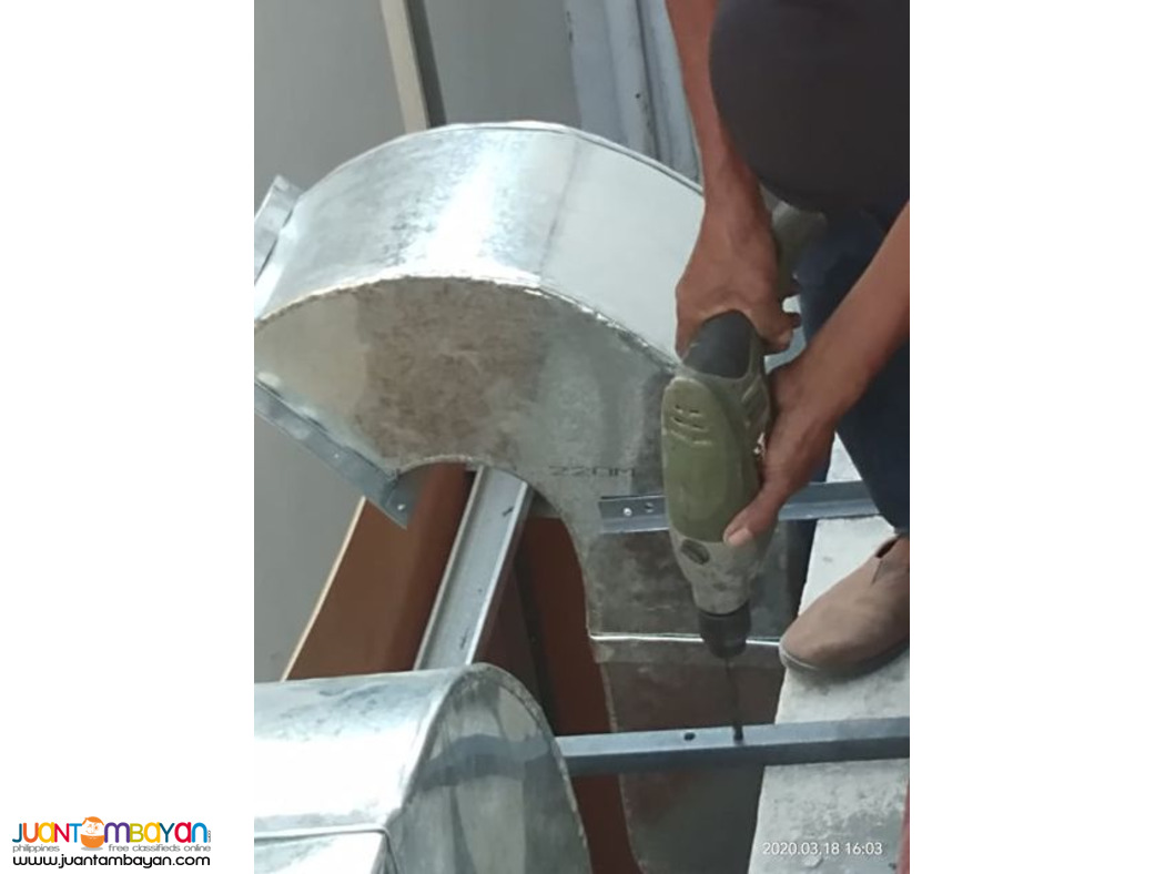 EXHAUST DUCTING, FRESH AIR DUCTING AND AIRCON DUCTING 