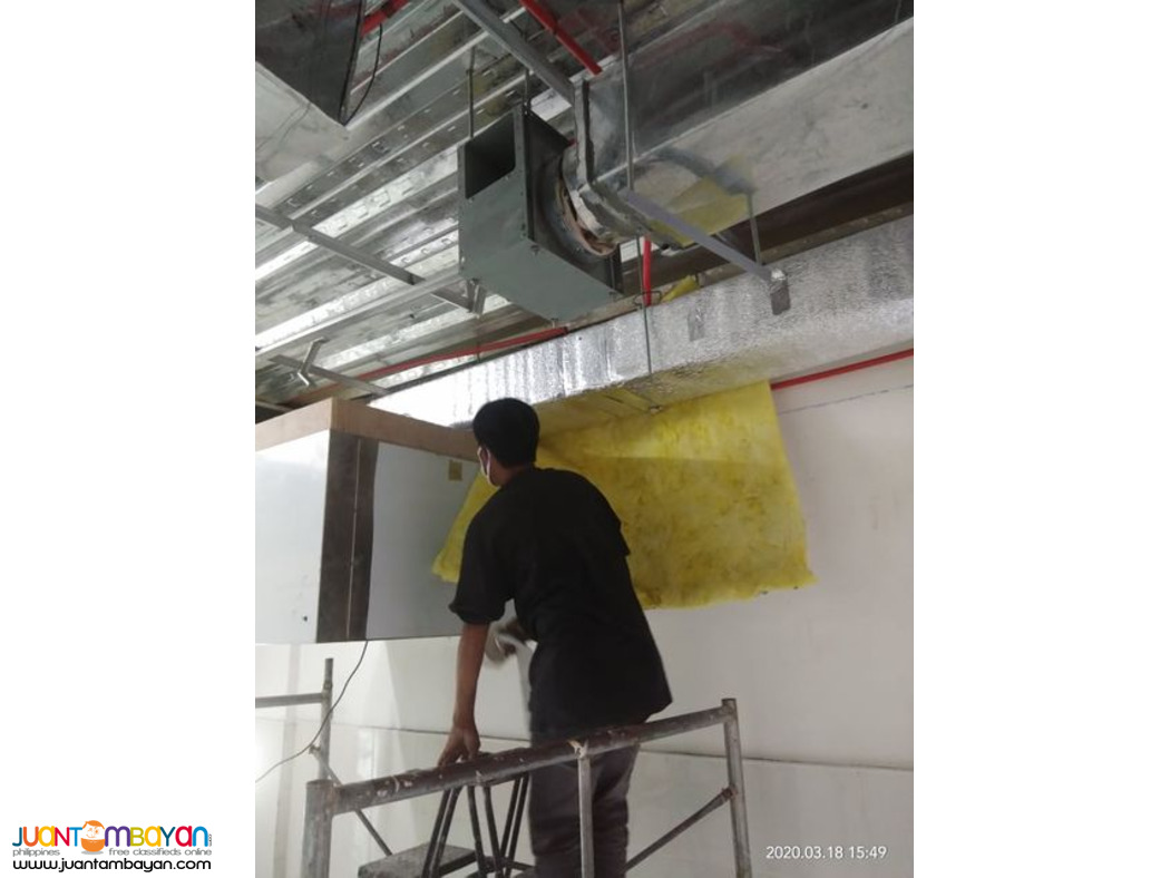 EXHAUST DUCTING, FRESH AIR DUCTING AND AIRCON DUCTING 