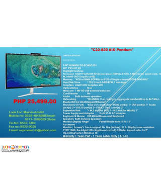 Acer Dektop All in One Touch Screen