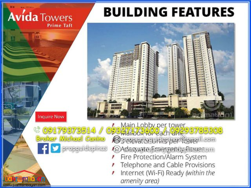 Condominium for Sale Near DLSU Taft Manila Avida Towers Prime Taft 