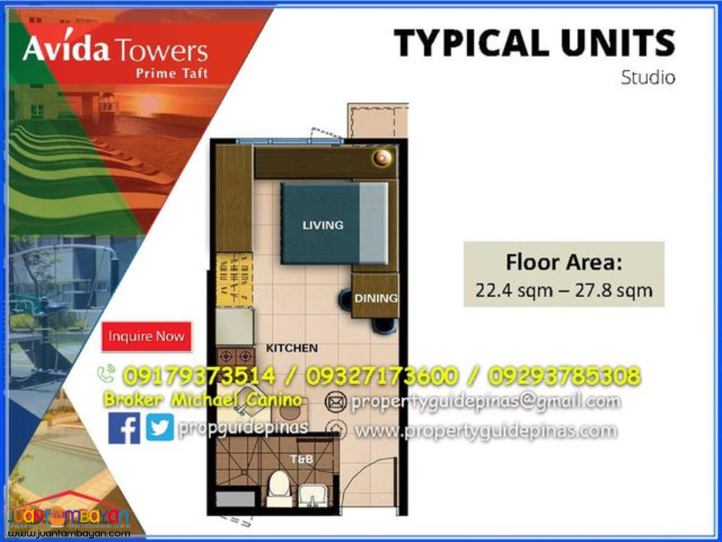 Condominium for Sale Near DLSU Taft Manila Avida Towers Prime Taft 