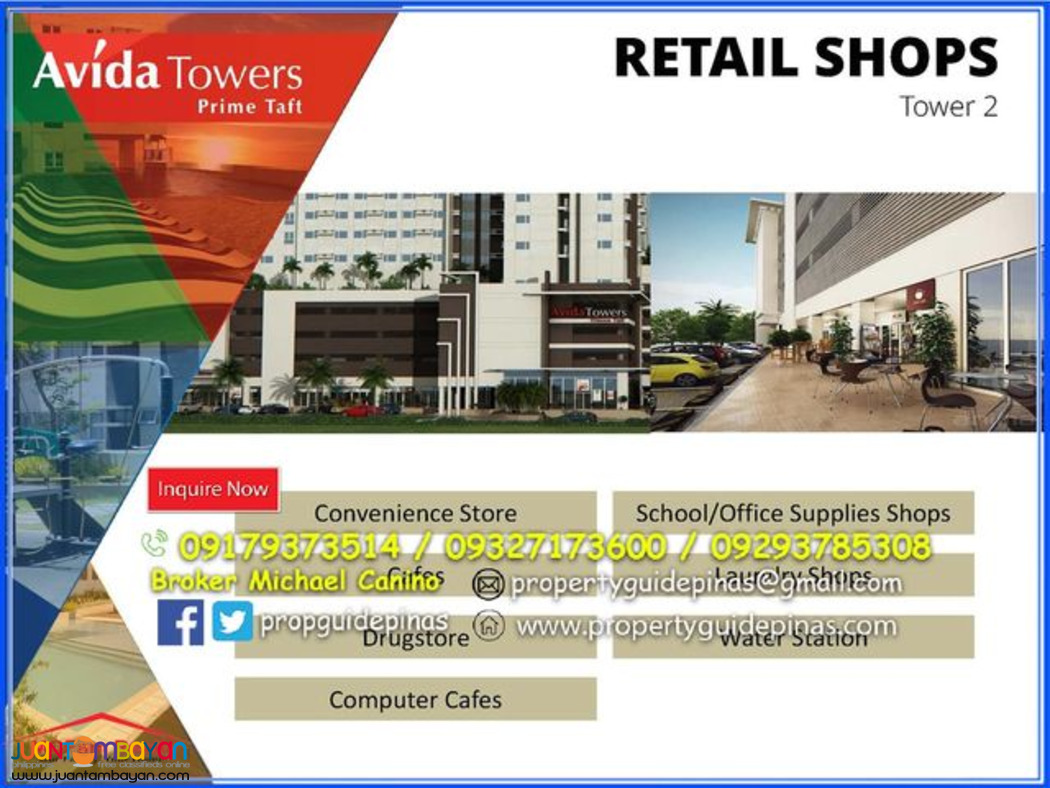Condominium for Sale Near DLSU Taft Manila Avida Towers Prime Taft 